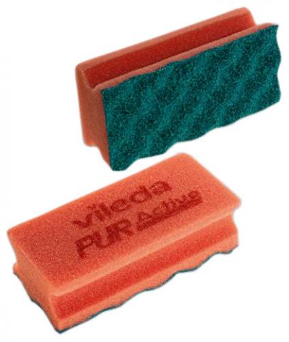 Vileda Puractive Sponge Scourer- R/B/Y/G